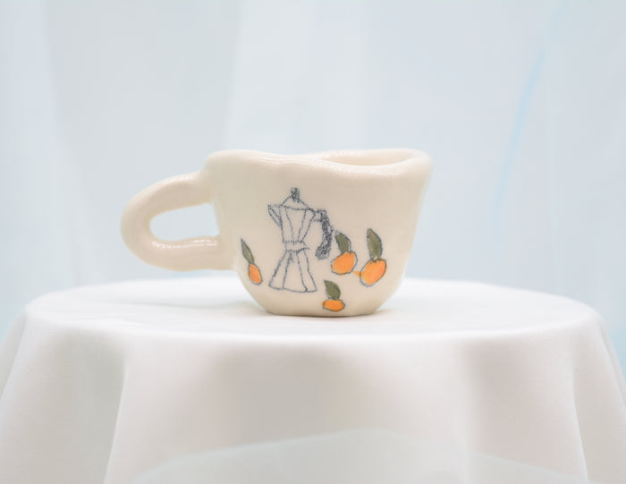 Lil Moka Pot with Oranges - Juice Ceramics