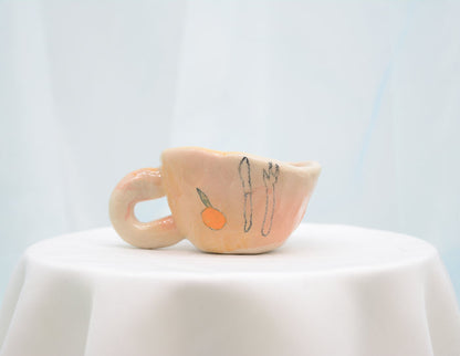 Lil Orange And Cutlery - Juice Ceramics