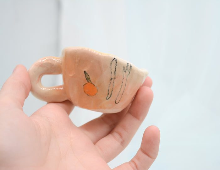 Lil Orange And Cutlery - Juice Ceramics