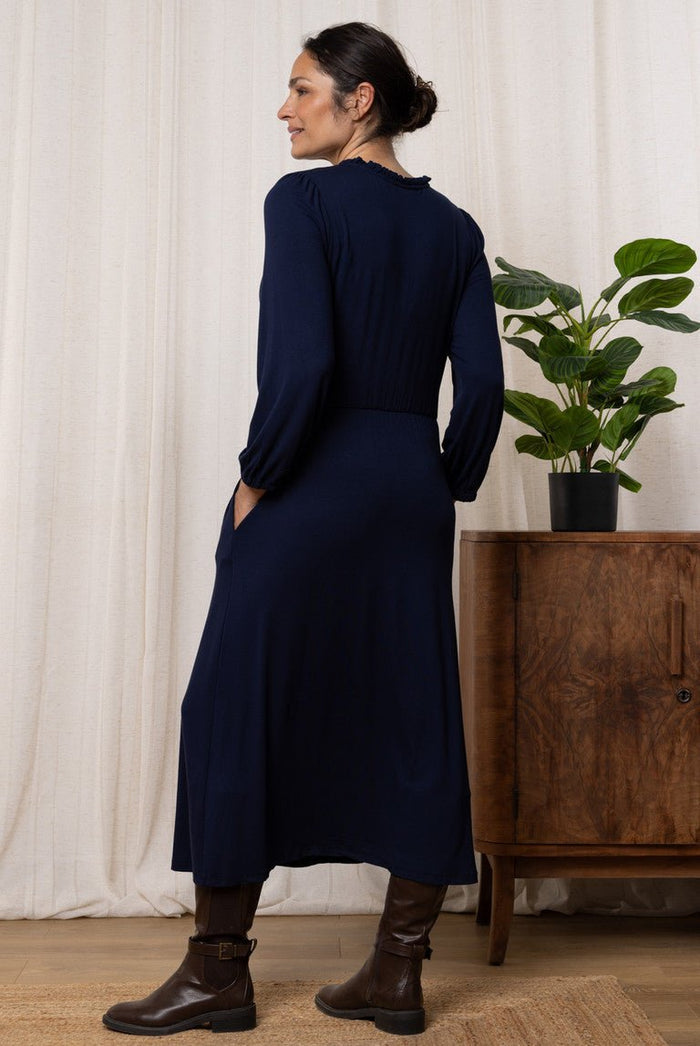Lily & Me LM24624N Braidstone Dress Navy - Dotique