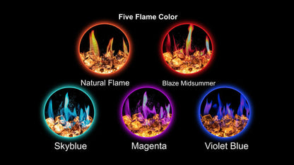 Mercury Decor Media Kit for LiteStar 30-in Small Fireplace