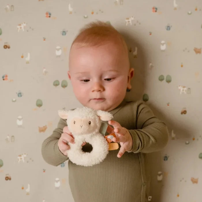 Little Dutch - Ring Rattle Toy - Sheep - Mabel & Fox