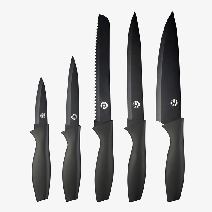 UK MASTERCHEF LOGO KNIVES 5PCS KNIFE SETS ESSENTIAL KITCHENWARE