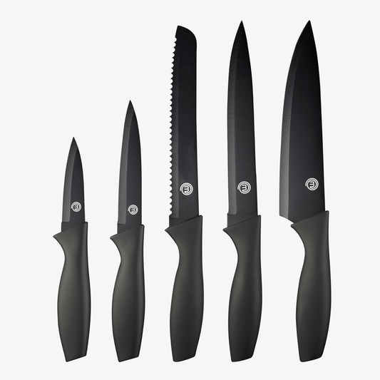 UK MASTERCHEF LOGO KNIVES 5PCS KNIFE SETS ESSENTIAL KITCHENWARE
