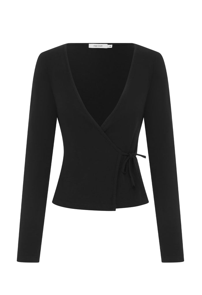 Long Sleeve Wrap Top Nera (Original Fit)