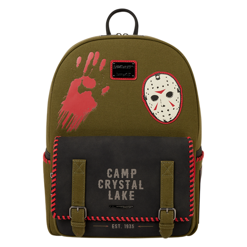 Loungefly Friday the 13th - Camp Crystal Lake Canvas Glow Full Size Backpack