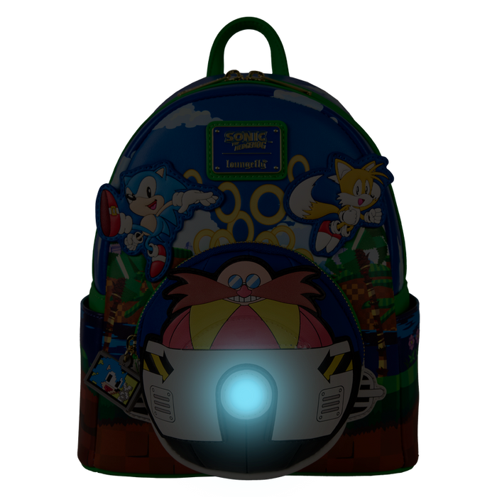 Loungefly Sonic the Hedgehog - Sonic Light Up Mini Backpack