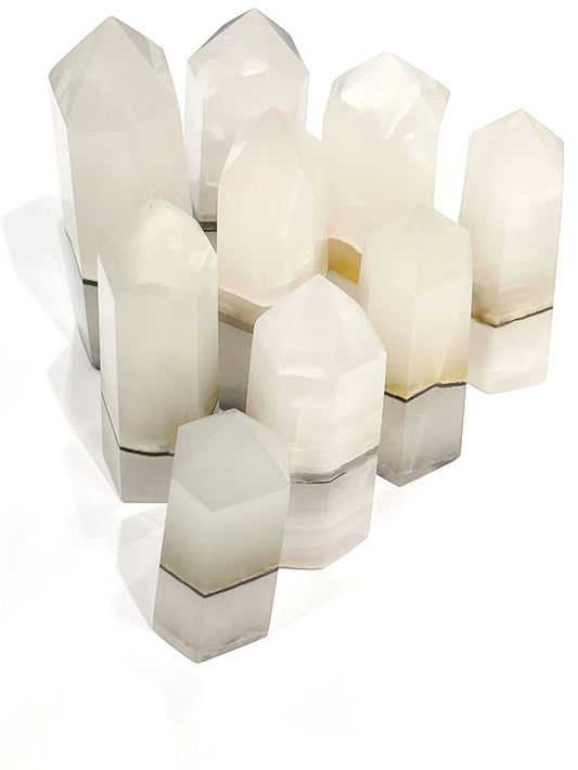 Mangano Calcite  gemstone Towers