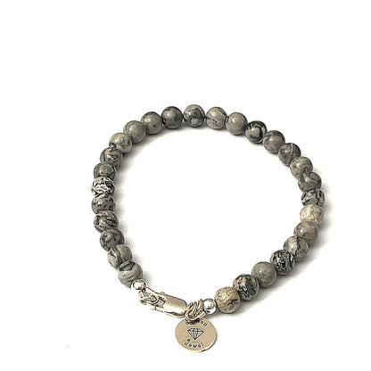 Map Jasper Gemstone Bracelet, Jewelry