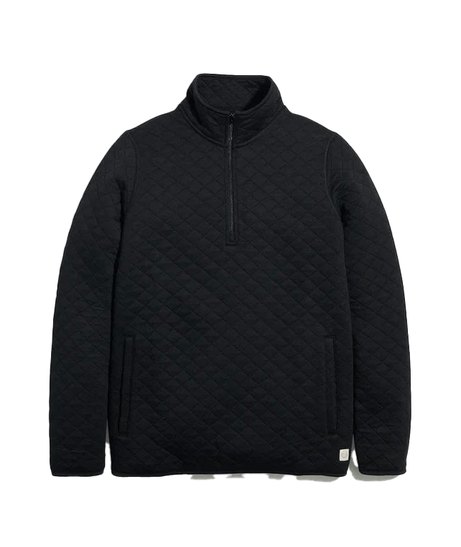 Black / XS / Men's Custom Marine Layer Corbet Quarter Zip Jacket - Corporate Gifts