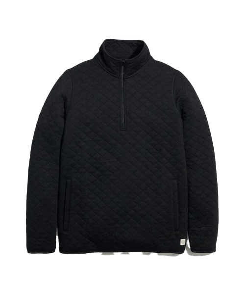 Black / XS / Men's Custom Marine Layer Corbet Quarter Zip Jacket - Corporate Gifts