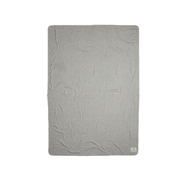 Heather Grey/Asphalt Grey Custom Marine Layer Lined Blanket - Corporate Gifts
