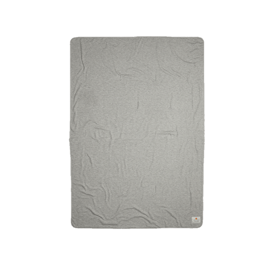 Heather Grey/Asphalt Grey Custom Marine Layer Lined Blanket - Corporate Gifts