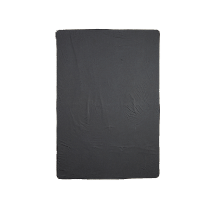 Heather Grey/Asphalt Grey Custom Marine Layer Lined Blanket - Corporate Gifts