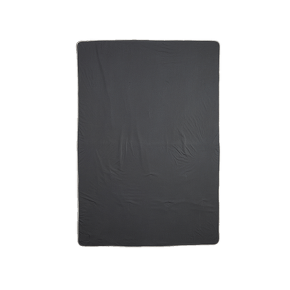 Heather Grey/Asphalt Grey Custom Marine Layer Lined Blanket - Corporate Gifts