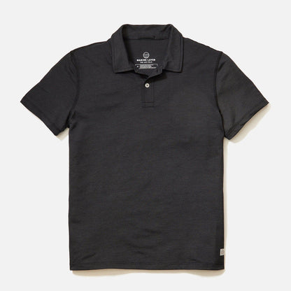 Black / XS / Mens Custom Marine Layer Re-Spun Air Polo - Corporate Gifts