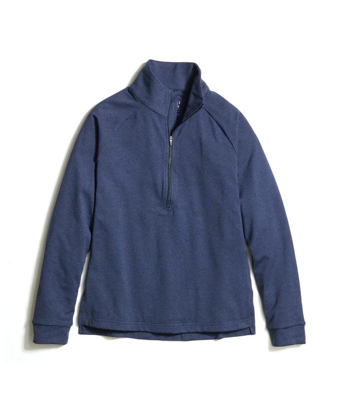 XS / Navy / Womens Custom Marine Layer Re Spun Sport Quarter-Zip - Corporate Gifts