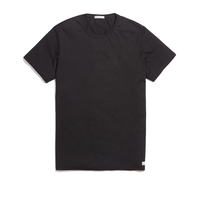 XS / Black / Mens Custom Marine Layer Signature Crew T-Shirt - Corporate Gifts