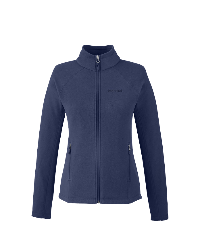 Navy / XS Custom Marmot Ladies Rocklin Fleece Jacket - Corporate Gifts