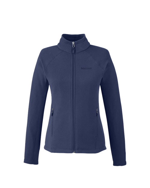 Navy / XS Custom Marmot Ladies Rocklin Fleece Jacket - Corporate Gifts