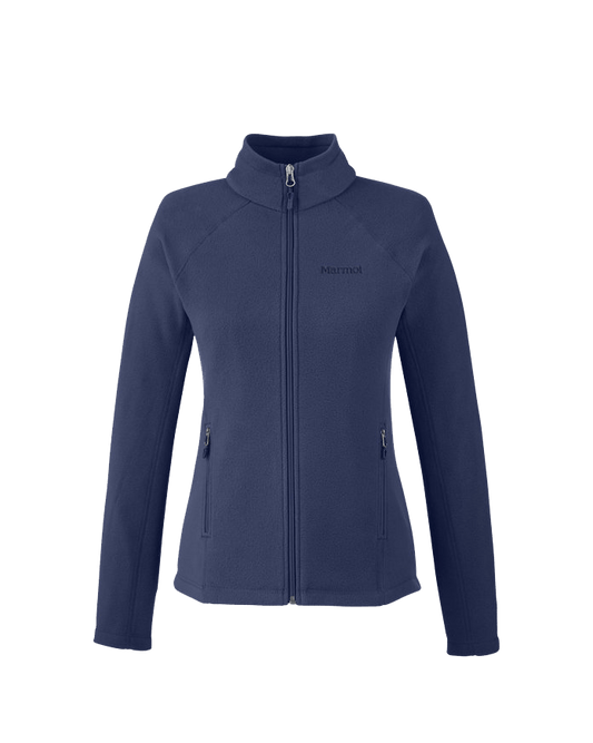 Navy / XS Custom Marmot Ladies Rocklin Fleece Jacket - Corporate Gifts