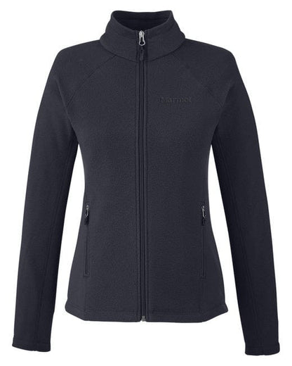 Black / XS Custom Marmot Ladies Rocklin Fleece Jacket - Corporate Gifts
