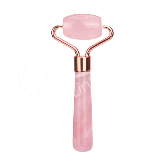 MASSAGER EYE ROLLER - ROSE QUARTZ 3.75"L