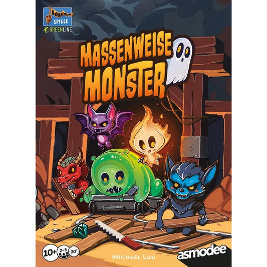 Massenweise Monster - Schnelles Plättchenlegespiel für Familien