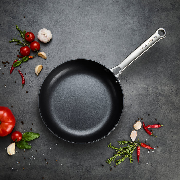 24cm Aluminium Non-Stick Frying Pan on a granite countertop