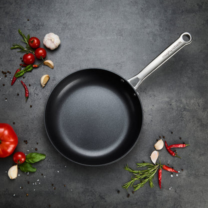 24cm Aluminium Non-Stick Frying Pan on a granite countertop