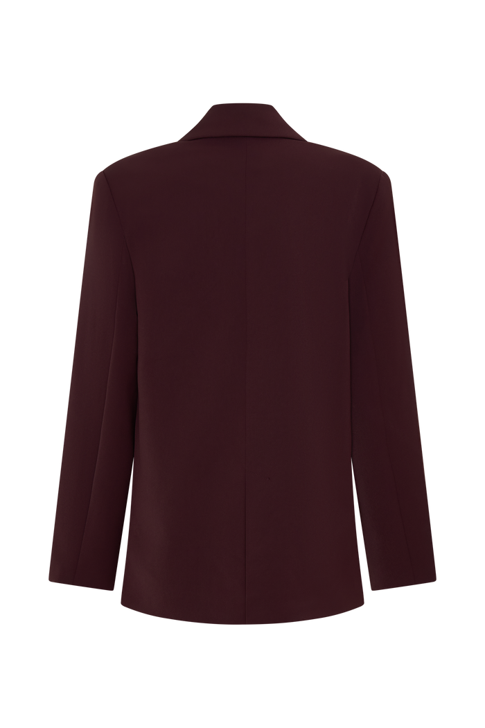 Mateo Oversized Blazer - Mahogany