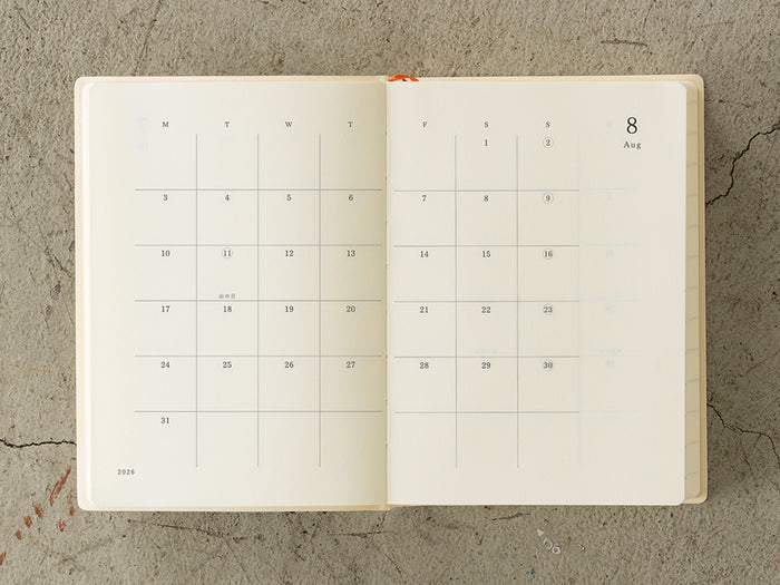 Midori MD Notebook Diary 2026 - 1 Day 1 Page