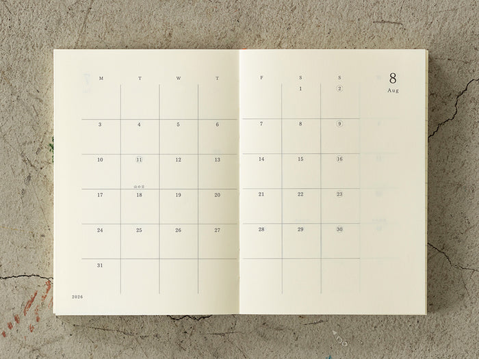 Midori MD Notebook Diary 2026