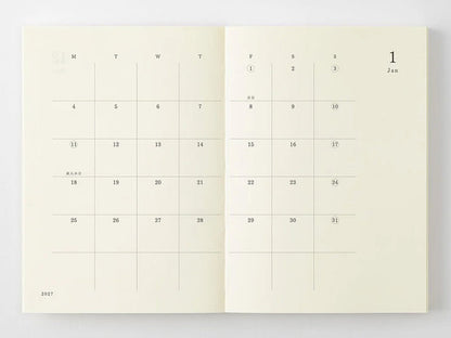 MD Notebook Monthly Diary A6 2027