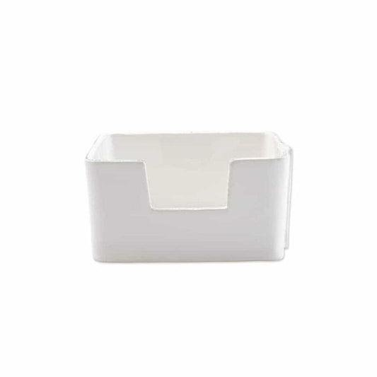 VIETRI Inc. Melamine Lastra White Cocktail Napkin Holder