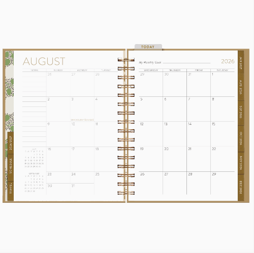 Seedlings Menagerie 17-Month Weekly Planner