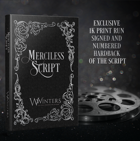 Merciless Script Foiled Hardback
