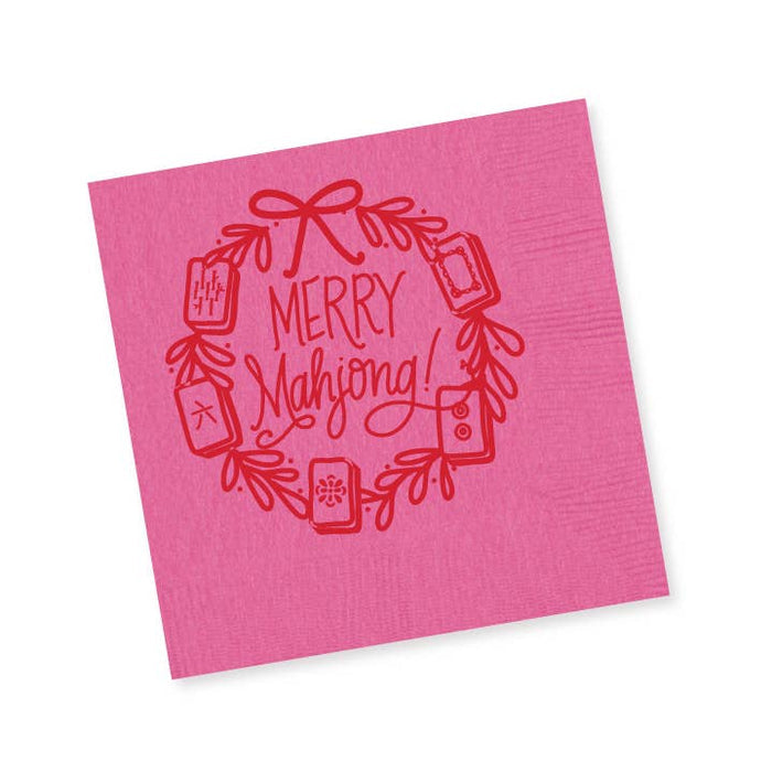 NAPKINS | PINK with Red Matte Foil (25 per package)