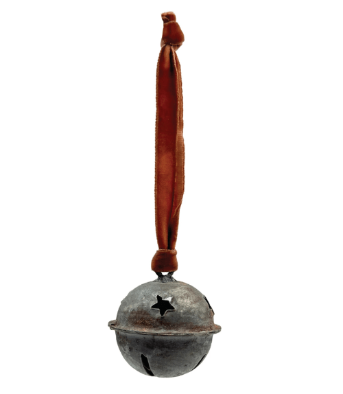 Creative Co-op Christmas Metal Bell Ornament