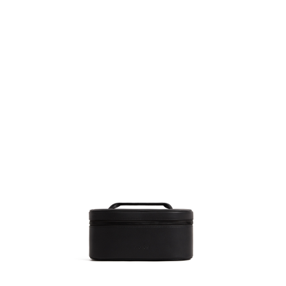 Carbon Black (Vegan Leather) Scaled | Metro Cosmetic Case in Carbon Black