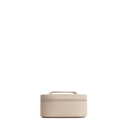 Ivory (Vegan Leather) Scaled | Metro Cosmetic case in Ivory