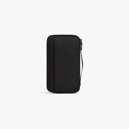 Carbon Black | Back view of Metro Travel Wallet in Carbon Black