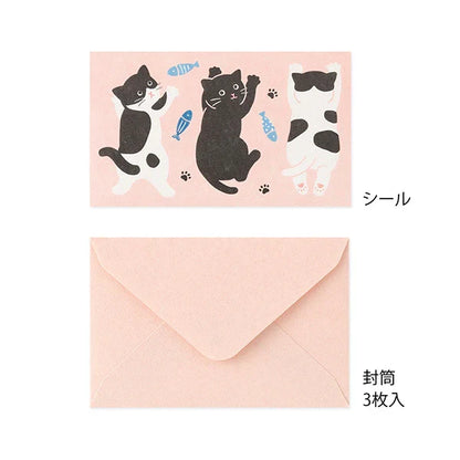 Midori Mini Letter Set - Hungry Cat