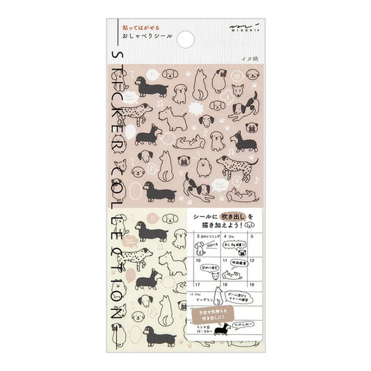 Midori Sticker Collection - Chat Dogs