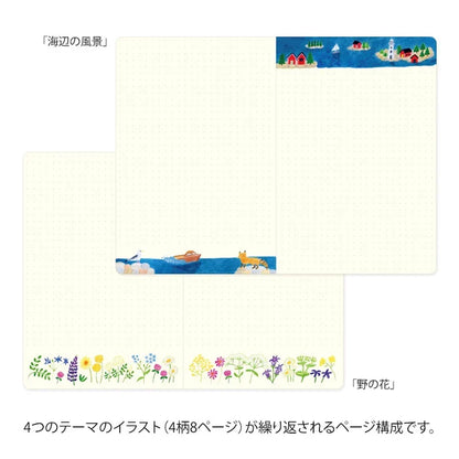 Midori Yuru Log Notebook B6 - Scandanavia