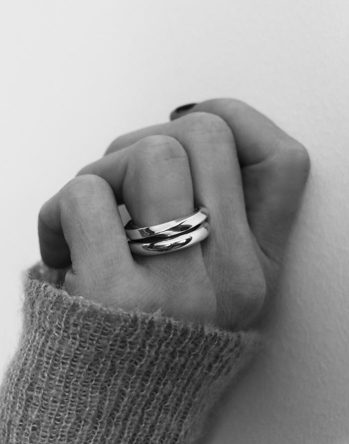 Mila Combo Twisted, 4 mm Silverring | 925 silver