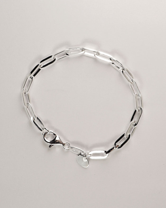 Mila Man Paperclip Kedja Armband herr | 925 silver