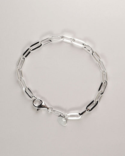 Mila Man Paperclip Kedja Armband herr | 925 silver
