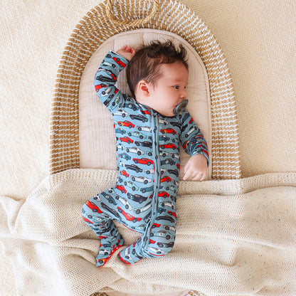 Miles Footie Zippered One Piece