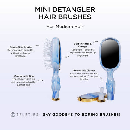TELETIES Mini Detangler Brush | Medium | Tide & True